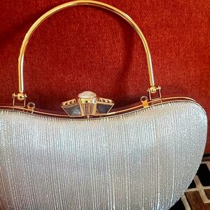 Women Mint Green Rhinestone Clutch Purse Sparkling Evening Party Wedding Bag